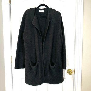 Old Navy Black Open Front Patch Pocket Cardigan Coat - L